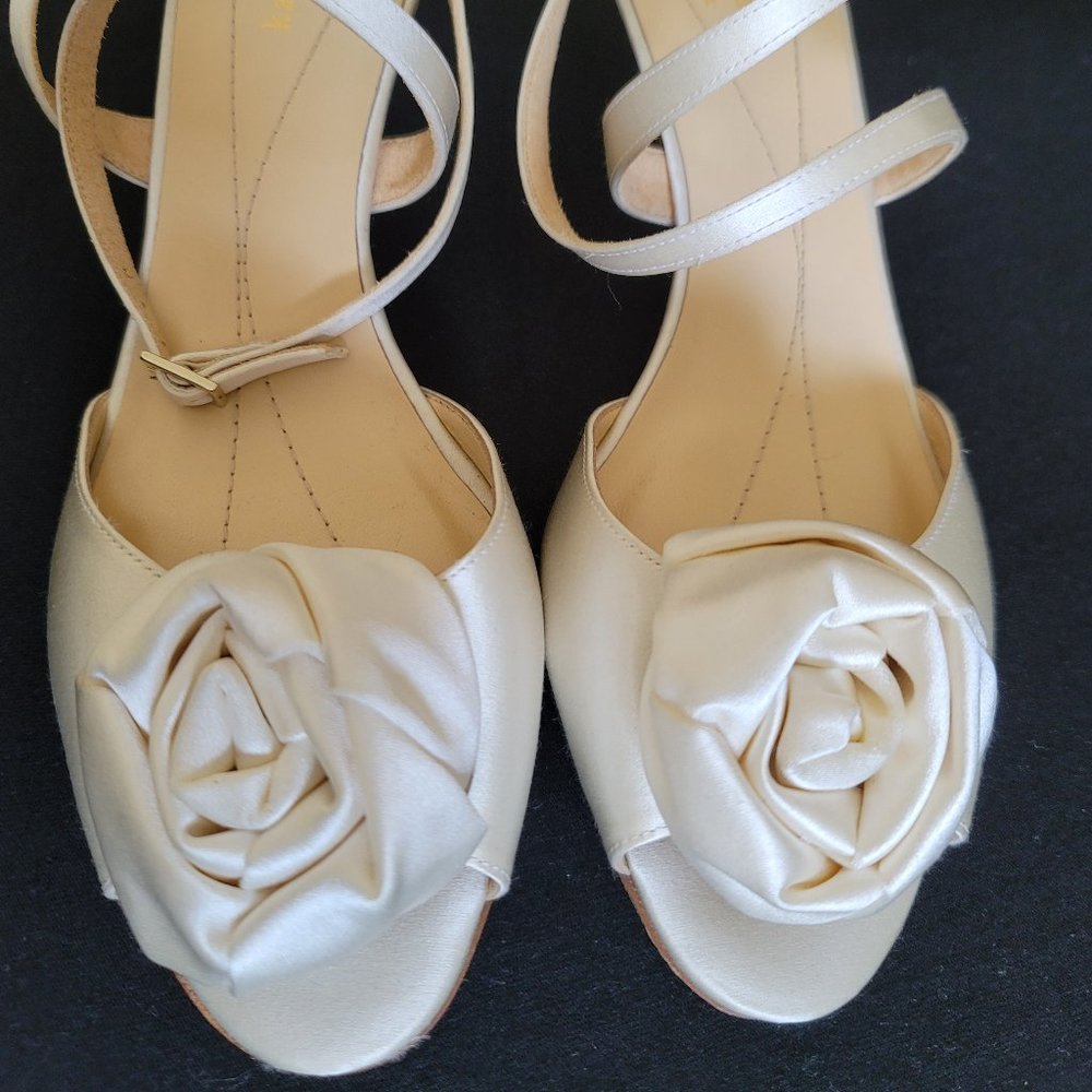 Kate Spade Satin Bridal Shoe - NEVER WORN - 10-11m